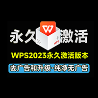 WPS2023专业增强永久激活版，内置永久序列码，内置VBA去除广告和升级