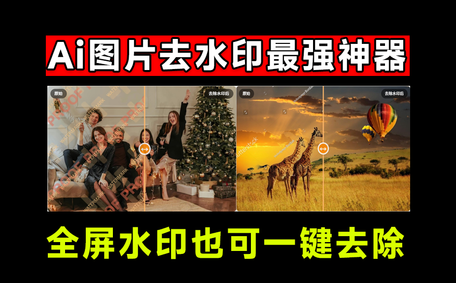 满屏水印也能搞定？最强Ai智能图片去水印神器，天花板技术去除图片水印，免注册免费使用 Watermarkzero-枫叶资源